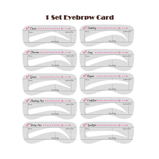 One Step Eyebrow Stamp Shaping Kit Eye Brow Gel